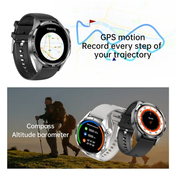 For HUAWEI GT5 Pro GPS NFC Smart Watch Men 360*360 AMOLED Screen Heart rate Bluetooth Call IP67 Waterproof Man Smartwatch 2024 - Image 5