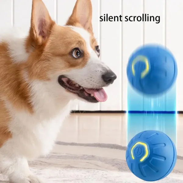 Automatic Moving Dog Toy Ball Smart USB Jumping Rotating Interactive Dog Chew Toy Ball for Puppy Ball Toys