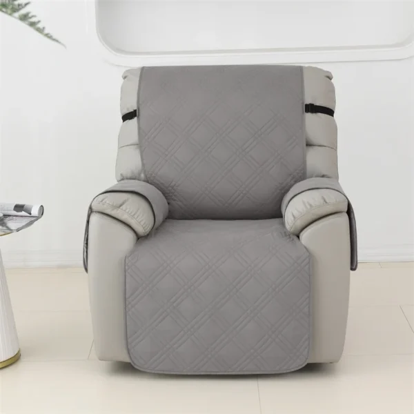 1seater Recliner Cover Anti-dirty Non-slip Armchair Slipcover with Elastic Strap Sofa Couch Furniture Protector for Living Room - Image 3