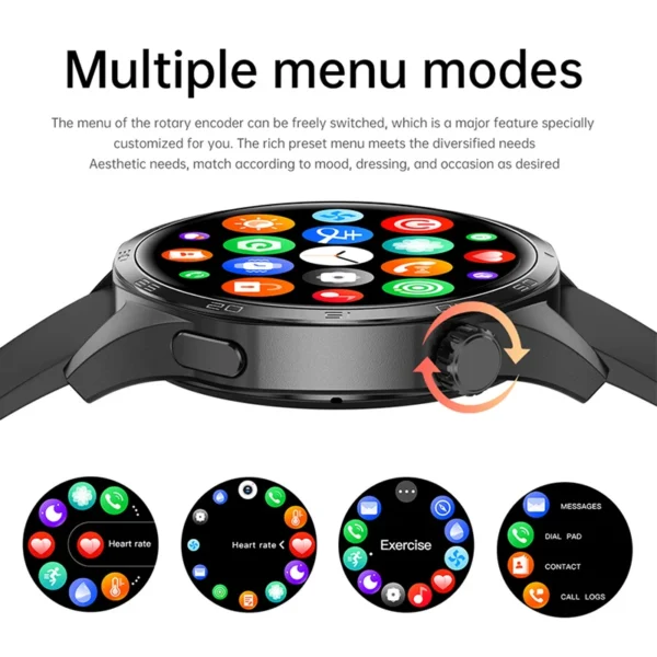 For HUAWEI GT5 Pro GPS NFC Smart Watch Men 360*360 AMOLED Screen Heart rate Bluetooth Call IP67 Waterproof Man Smartwatch 2024 - Image 3