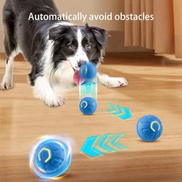 Automatic Moving Dog Toy Ball Smart USB Jumping Rotating Interactive Dog Chew Toy Ball for Puppy Ball Toys - Image 2