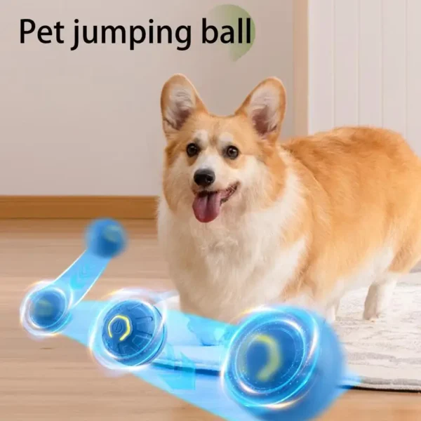 Automatic Moving Dog Toy Ball Smart USB Jumping Rotating Interactive Dog Chew Toy Ball for Puppy Ball Toys - Image 3